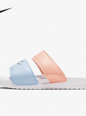 Nike/耐克正品Benassi Duo 双绑带忍者女子凉拖拖鞋 819717-109