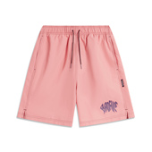 李宁正品 反伍BADFIVE男子冰感舒适中腰系带宽松运动短裤 AKSU443