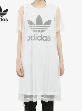 Adidas/阿迪达斯正品DRESS三叶草女子休闲运动连衣裙 FL0034