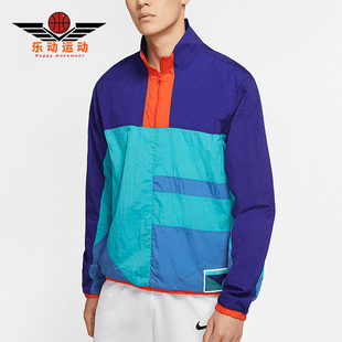 半拉链立领拼接梭织外套CN8509 Flight男士 359 耐克正品 Nike