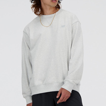 New Balance/NB正品2025新款男女纯色运动卫衣套头衫MT41506-AHH