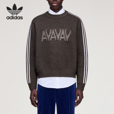 Adidas/阿迪达斯正品三叶草AVKNITSWEATER经典休闲针织衫JZ0620