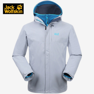 Jackwolfskin狼爪冲锋衣男户外秋冬软壳两件套三合一夹克 5012471