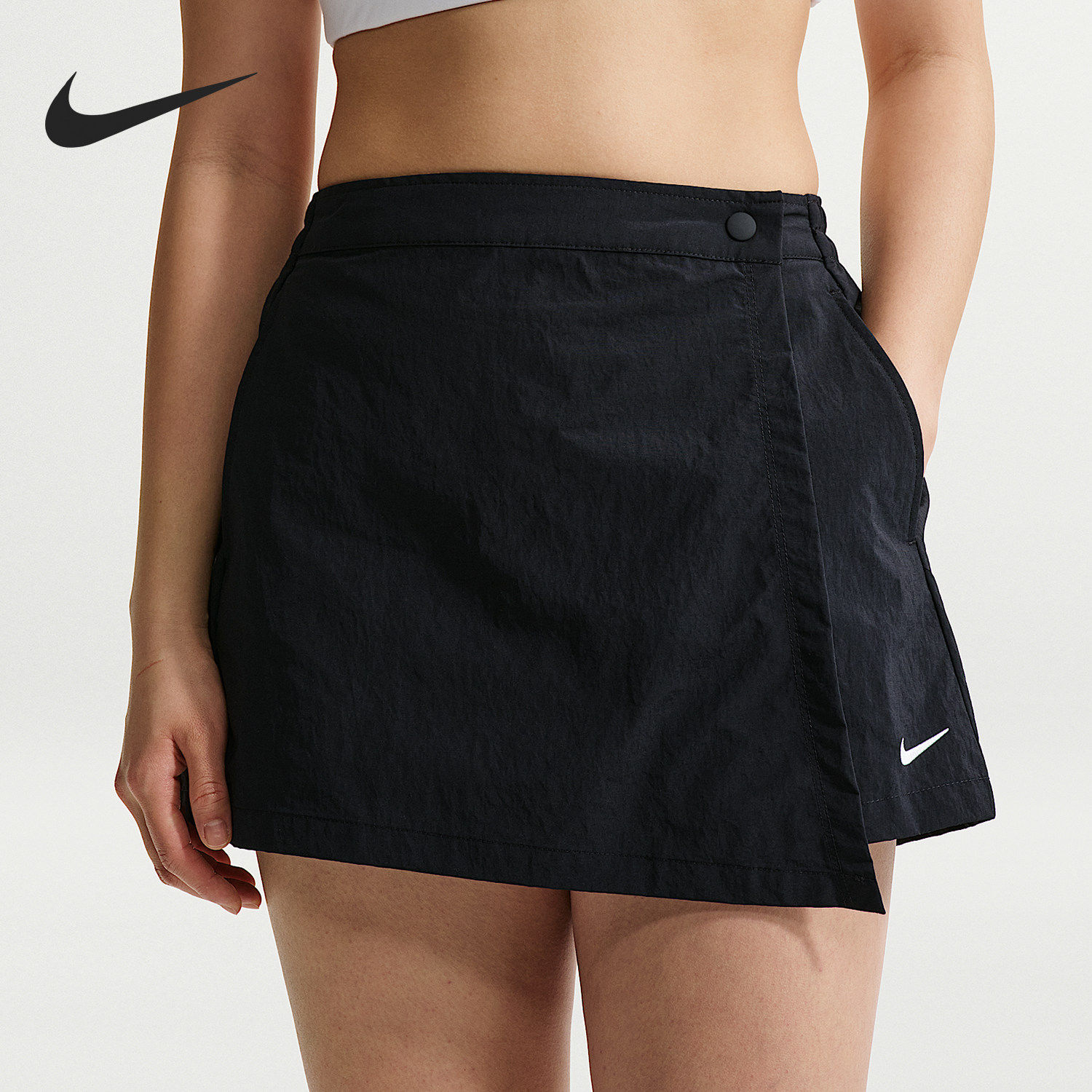Nike/耐克正品 Sportswear 女士中腰简约休闲裤裙IR1649-010