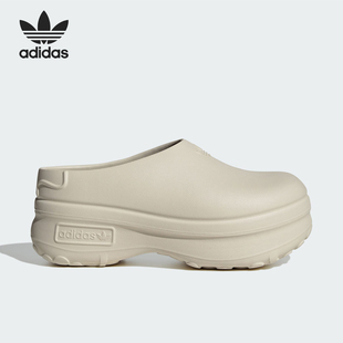 Adidas/阿迪达斯正品冬季新款女士厚底加绒运动拖鞋IH3361
