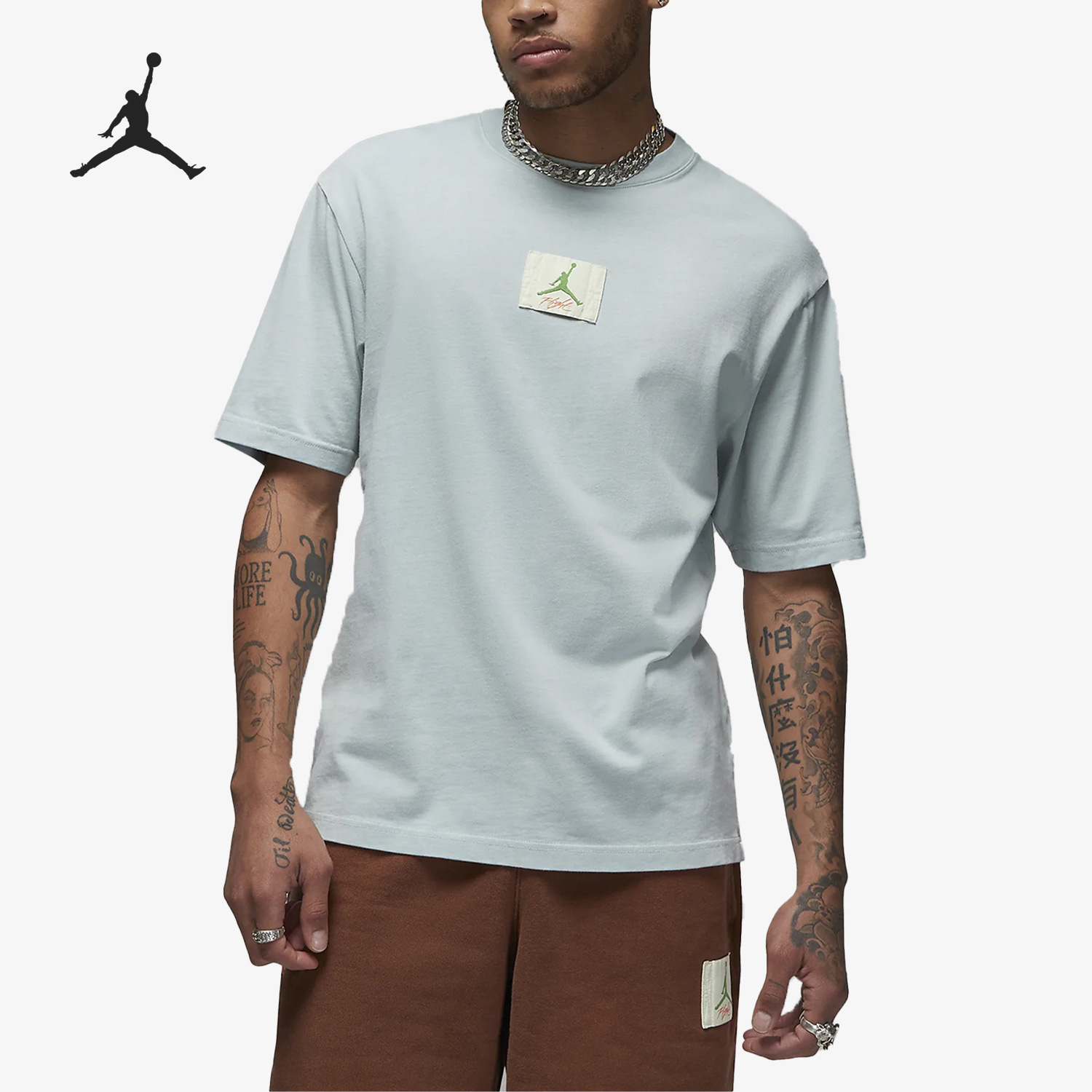 Nike/耐克正品Jordanx Titan男子圆领印花运动短袖DV7030-363