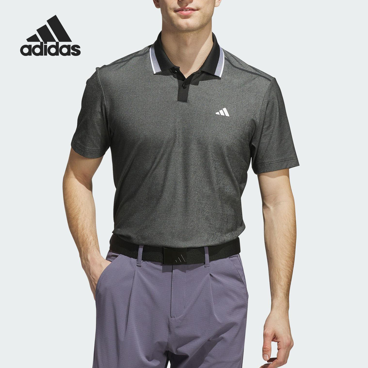 Adidas/阿迪达斯正品2025夏季款男士比赛高尔夫POLO衫JL5384