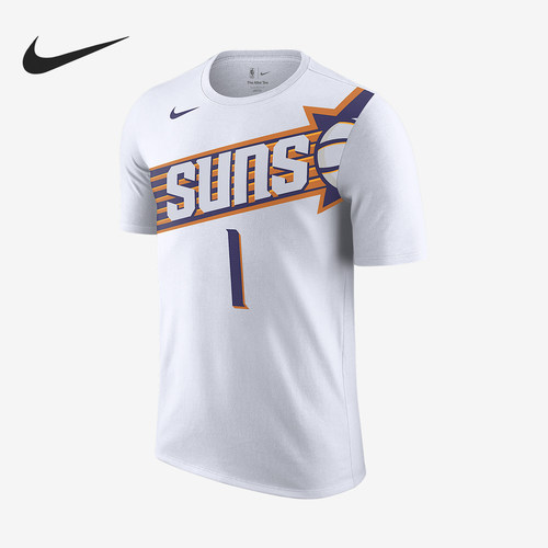 Nike/耐克正品Devin Booker男士休闲运动透气图案短袖FD9807-109