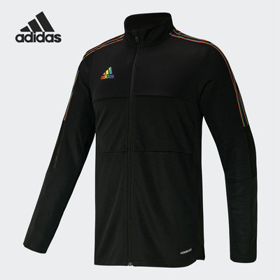 Adidas/阿迪达斯正品男子立领修身足球运动夹克外套 GS4709