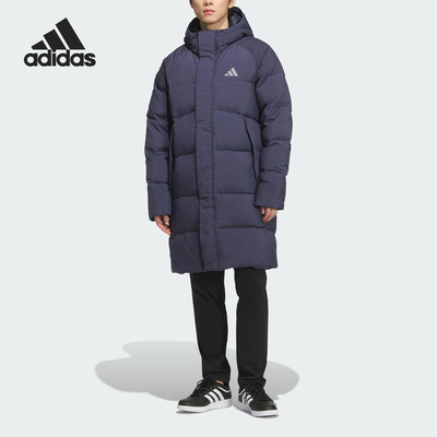 Adidas/阿迪达斯正品冬季男士休闲保暖户外运动连帽羽绒服KR0934