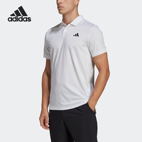 Adidas/阿迪达斯正品新款网球男子翻领运动短袖POLO衫HT7182