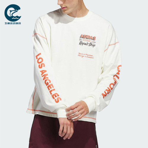 Adidas/阿迪达斯正品三叶草WILSHIRELST-SHIRT经典长袖T恤JX6142