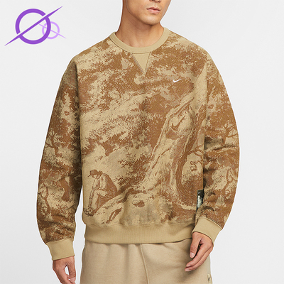 Nike/耐克正品Solo Swoosh男士休闲时尚圆领针织卫衣HV4119-297