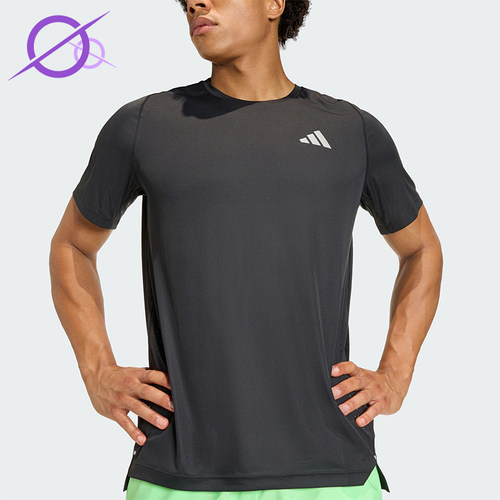 Adidas/阿迪达斯正品夏季男士休闲跑步运动短袖圆领短袖T恤JZ7761