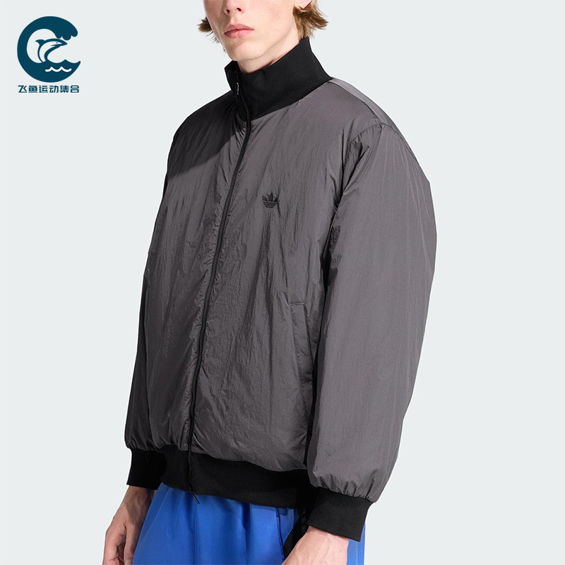 Adidas/阿迪达斯正品三叶草男士休闲保暖立领运动梭织棉服JW0980