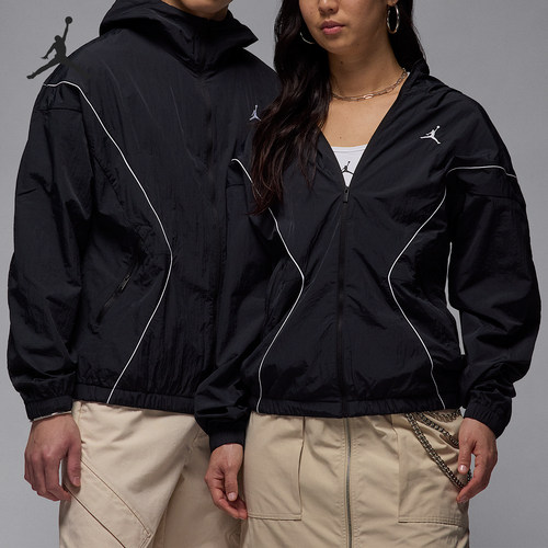 Nike/耐克正品JORDAN男士防晒运动线条经典轻便外套IB7256-010