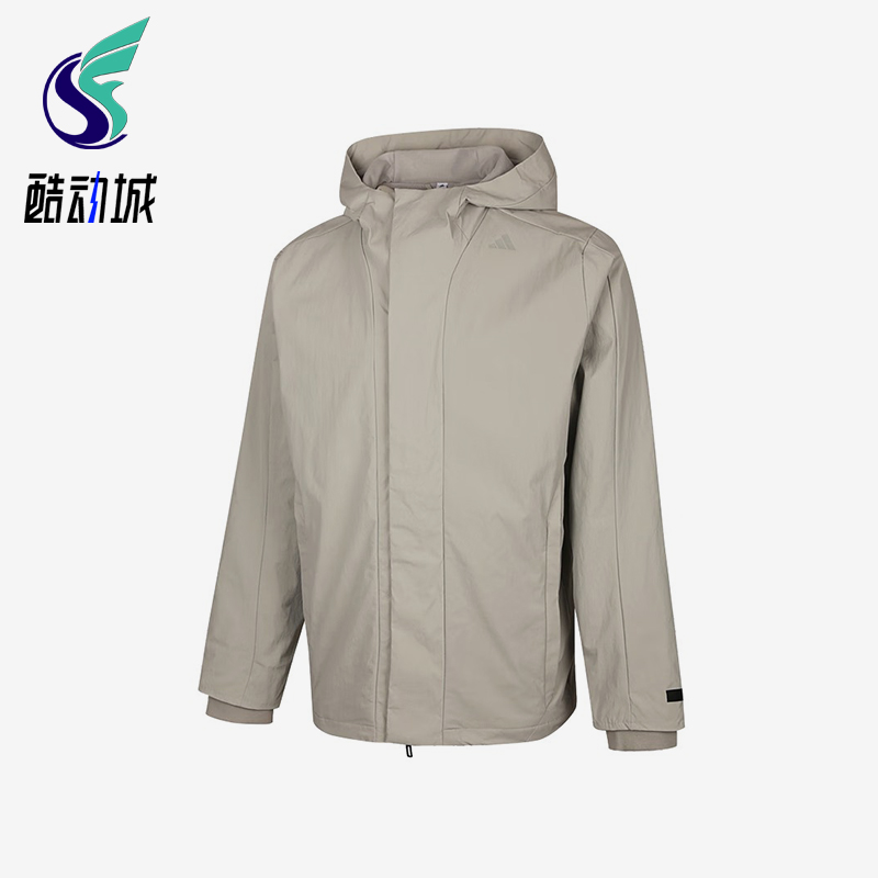 Adidas/阿迪达斯正品2025秋季款男士休闲连帽运动户外外套KS6484