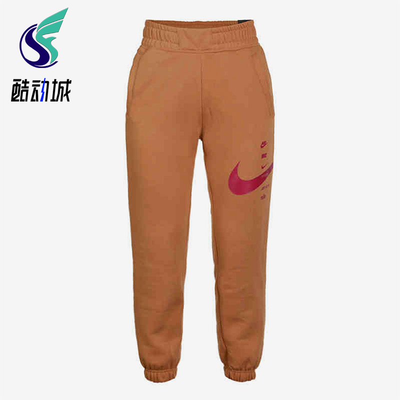 Nike/耐克正品2025女士针织加绒保暖中腰休闲运动卫裤CU5632-201