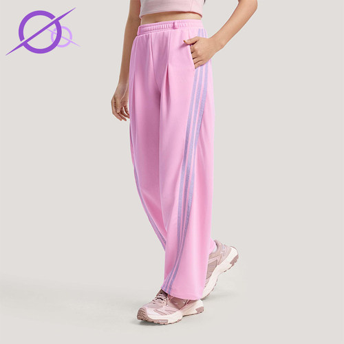 Adidas/阿迪达斯正品2026春季款女士日常印花直筒运动长裤KS0035