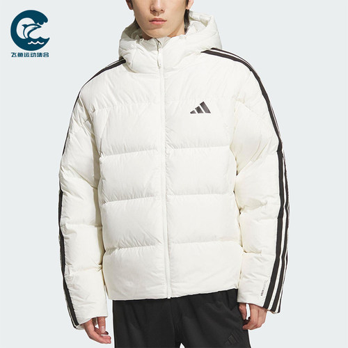 Adidas/阿迪达斯正品3S PUFF D JKT男士连帽保暖日常羽绒服KC2494