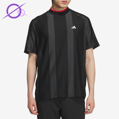 Adidas/阿迪达斯正品男黑色时尚潮流休闲经典舒适短袖T恤JG1317
