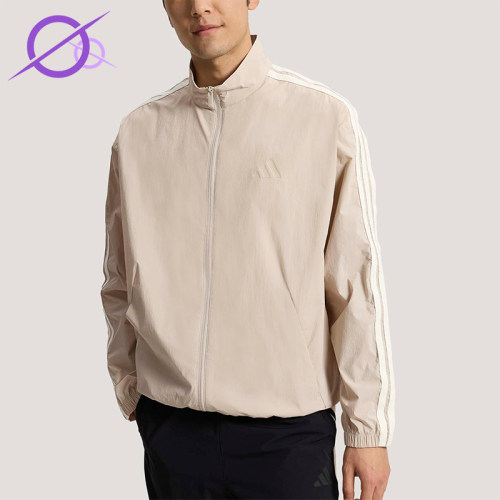 Adidas/阿迪达斯正品春季男士运动休闲经典梭织立领外套KR2521
