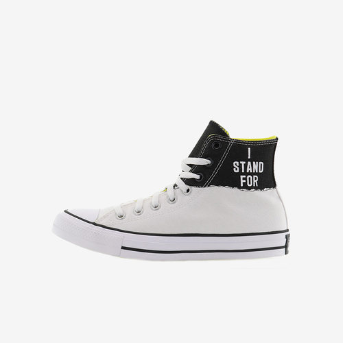 Converse匡威 春款All star高帮黑白字母涂鸦休闲帆布鞋 165709C