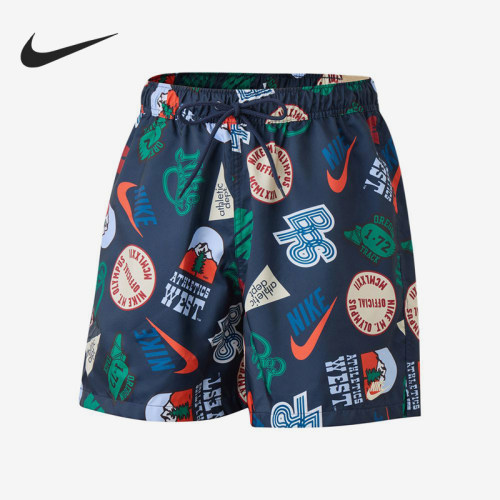 Nike/耐克正品运动系带满印休闲短裤新款男经典短裤IF0718-451