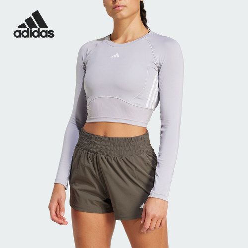 Adidas/阿迪达斯正品MAT MIX LS 女士运动健身长袖T恤IW5457