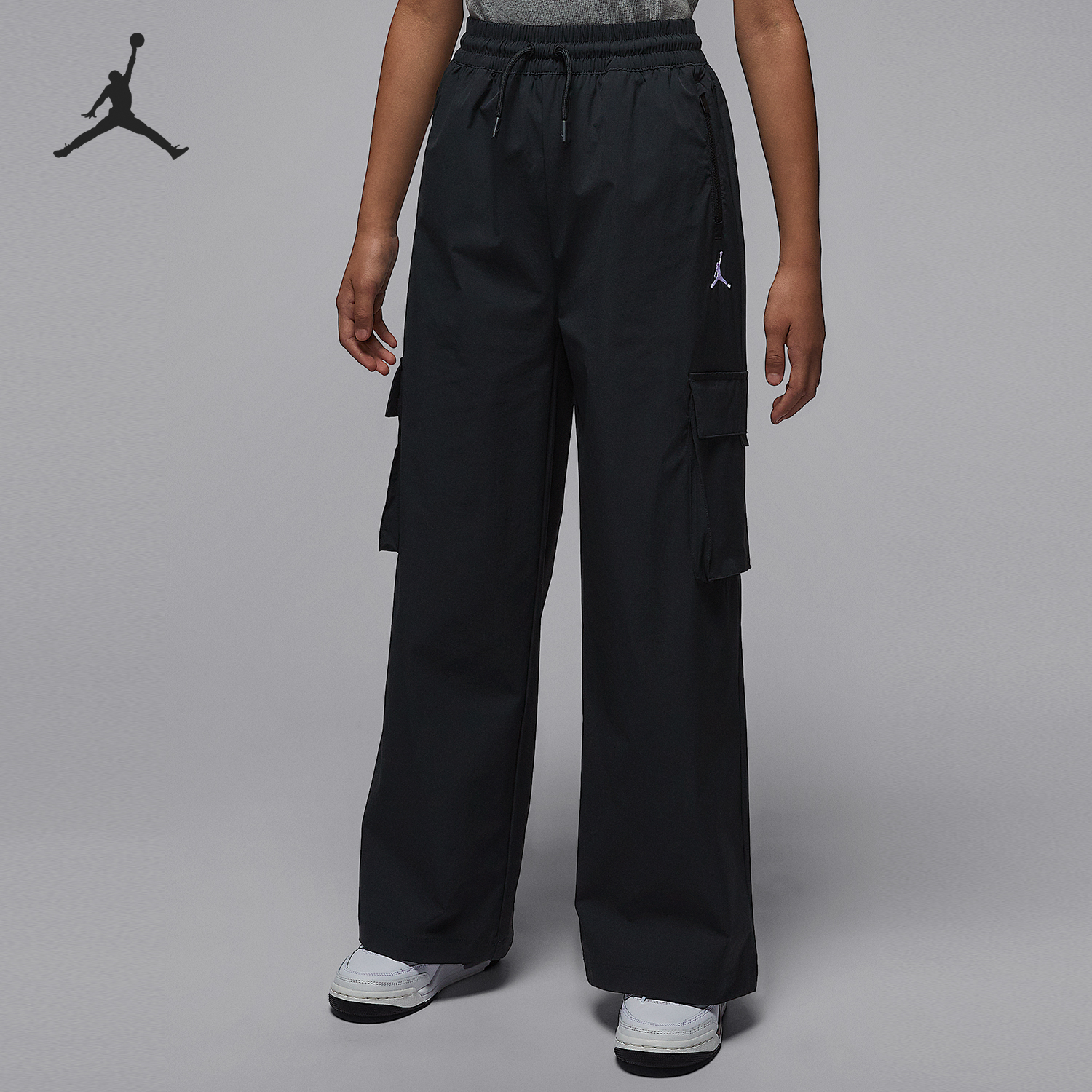 Nike/耐克正品JORDAN大童梭织直筒工装运动长裤IO2490-010