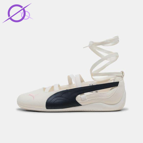 Puma/彪马正品Speedcat女士休闲薄底蝴蝶结绑带芭蕾鞋404395-01