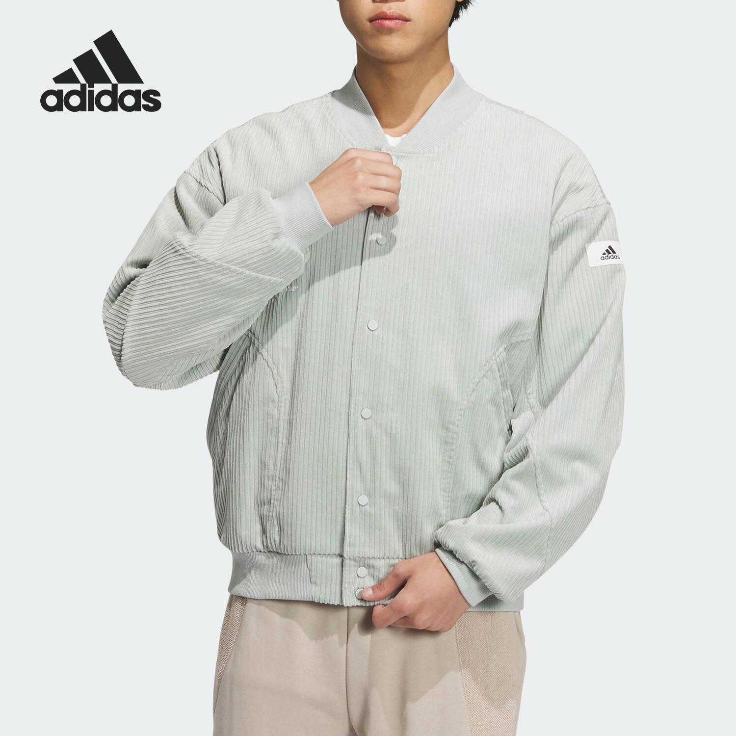 Adidas/阿迪达斯正品冬季新款男子运动休闲立领外套IQ1388