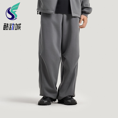 Adidas/阿迪达斯正品2026男士经典针织运动简约宽松长裤KG0748