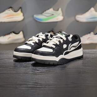 李宁正品潮跃男子防滑减震耐磨透气运动休闲低帮板鞋AGCW011-2