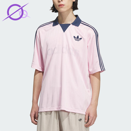 Adidas/阿迪达斯正品三叶草男士透气时尚休闲足球短袖T恤JX8982