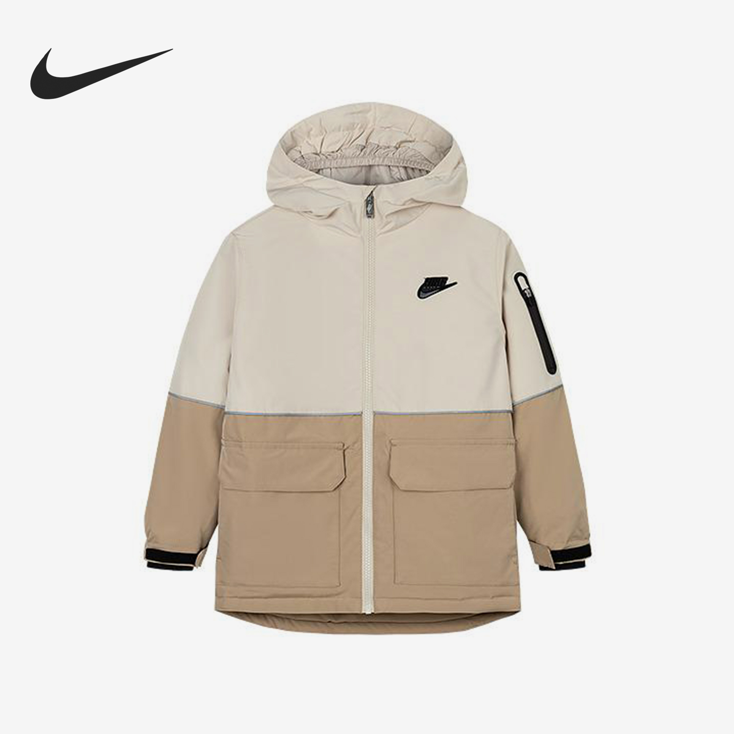 Nike/耐克正品2025新款小童保暖连帽棉服外套NY2442024PS-003