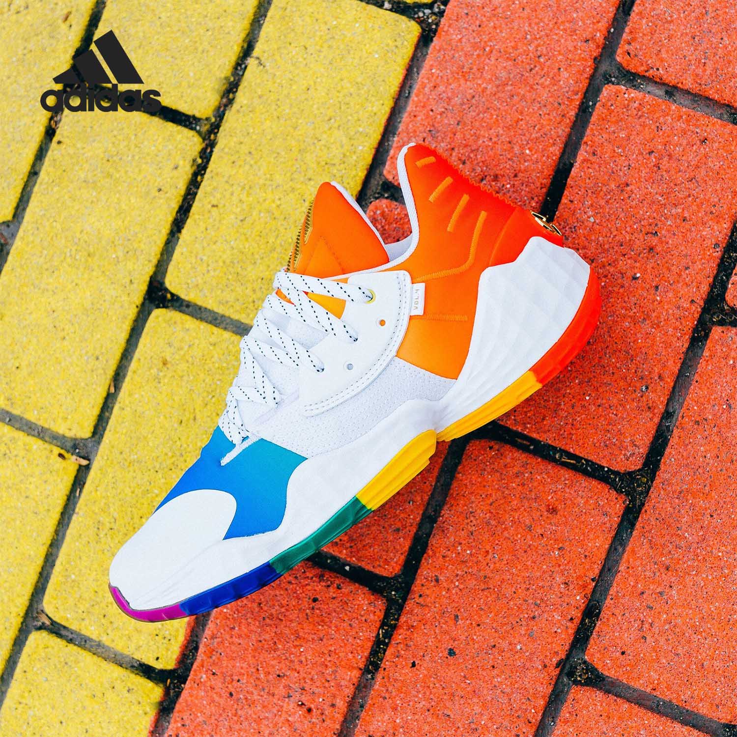 Adidas/阿迪达斯正品Harden Vol. 4 GCA - Pride男子篮球鞋FX4797