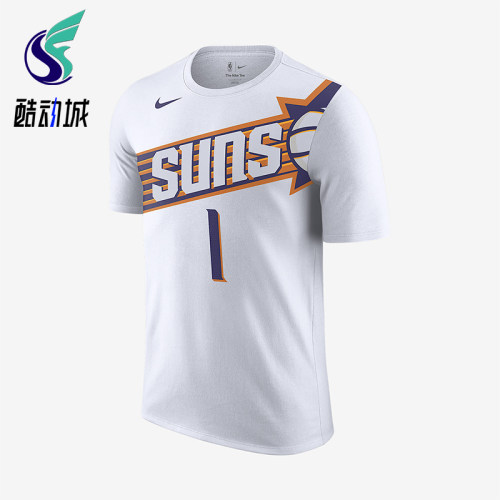 Nike/耐克正品Devin Booker男士休闲运动透气图案短袖FD9807-109