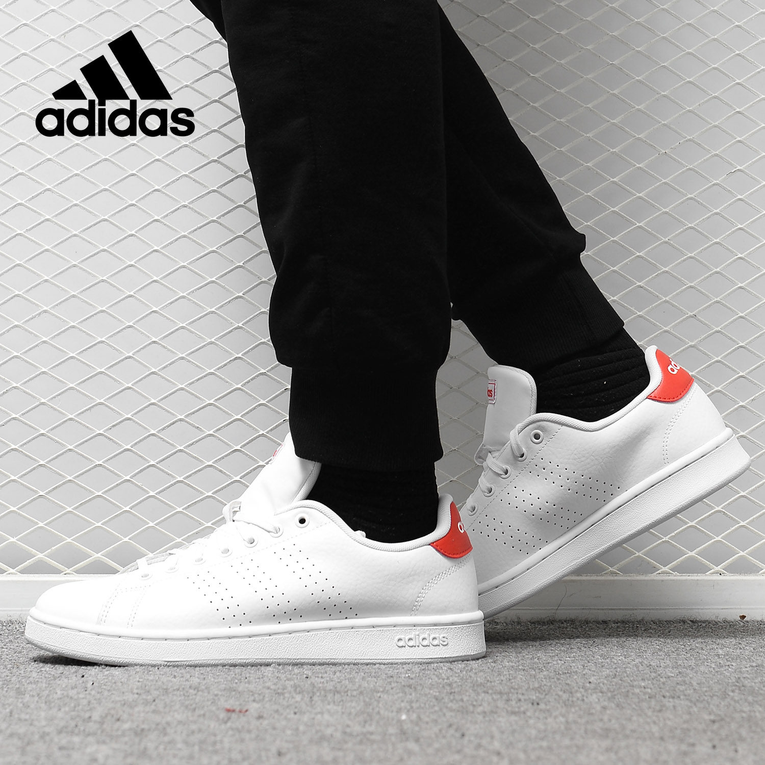 Adidas/阿迪达斯正品2019新款ADVANTAGE COURT男子休闲板鞋F36422