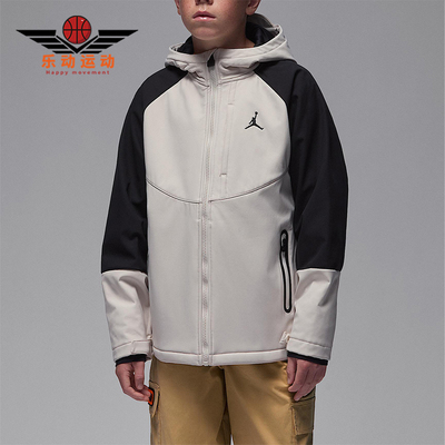 Nike/耐克正品JORDAN大童运动拼接连帽加绒户外外套IQ9984-200