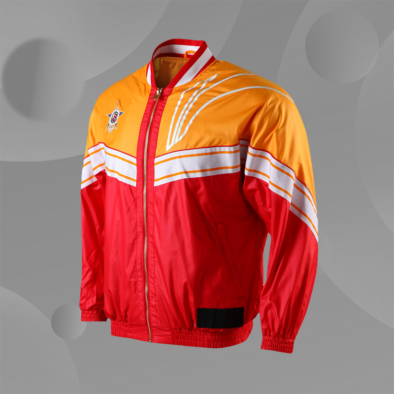 中国李宁CBA全明星赛纽约时装周走秀同款撞色出场服外套AJDN143