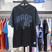 T恤AHSU439 李宁正品 反伍BADFIVE男子字母印花宽松圆领运动短袖