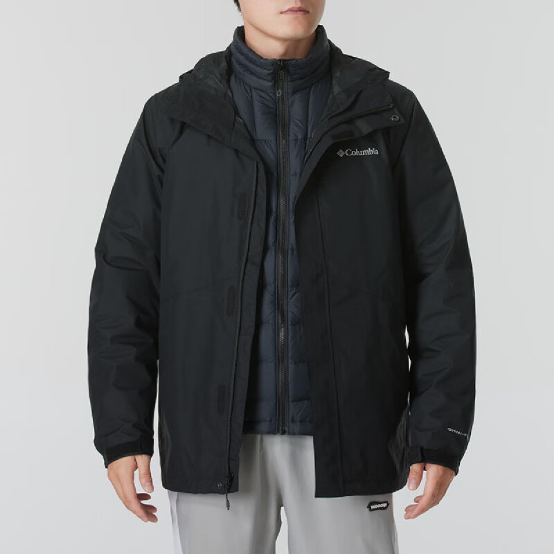 哥伦比亚男士防水三合一冲锋衣
