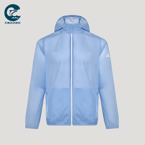 Adidas/阿迪达斯正品春季款男士防风运动经典修身连帽夹克KY5049