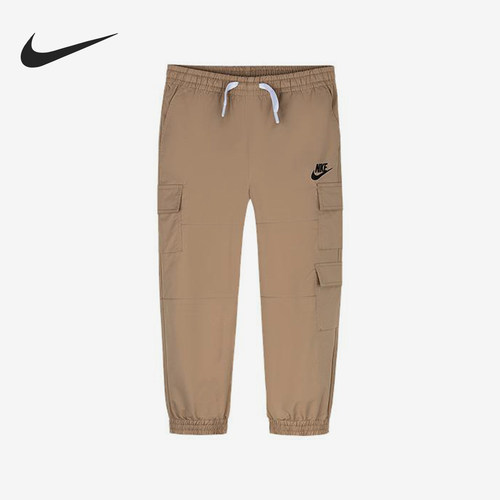 Nike/耐克正品2025新款小童梭织束脚运动休闲长裤NY2432055PS-002