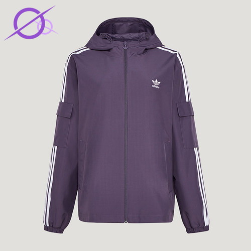 Adidas/阿迪达斯正品VR STAG JKT U男女经典连帽夹克外套KV8847