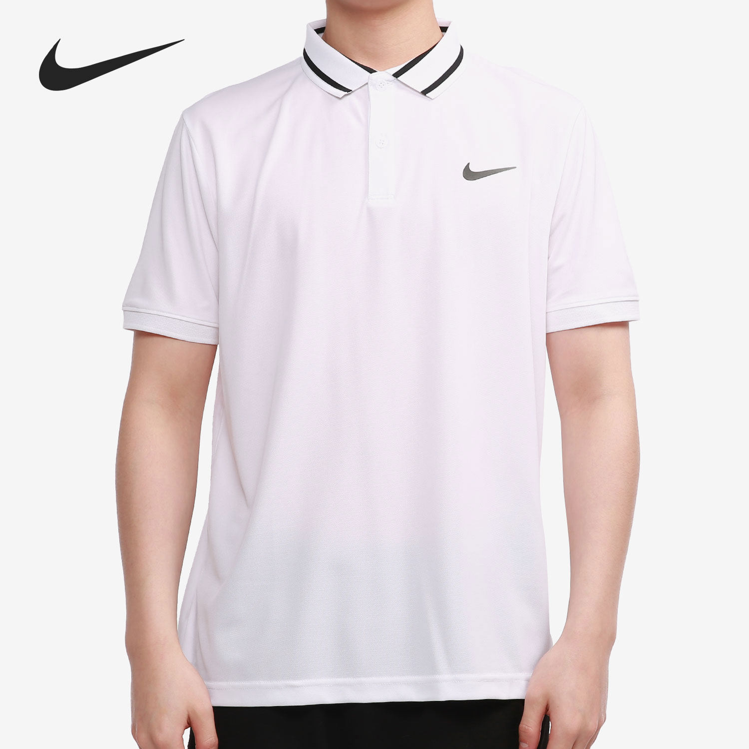Nike/耐克正品当季新款男子时尚翻领休闲运动POLO衫 CW6850-100,运动服/休闲服装,运动POLO衫,淘宝优惠券,粉丝福利购,淘宝优惠卷