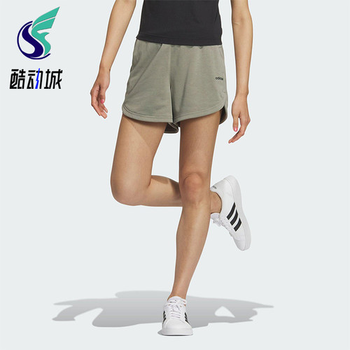 Adidas/阿迪达斯正品新款女灰色轻盈吸湿排汗经典简约短裤JM2238