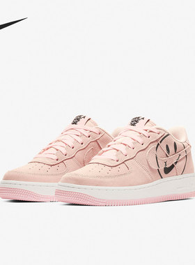 Nike/耐克正品Air Force 1 AF1女子GS大童休闲板鞋AV0742-600