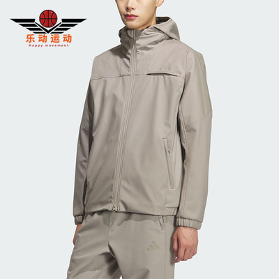 Adidas/阿迪达斯正品2025冬季款男士运动连帽耐穿休闲外套KQ8526